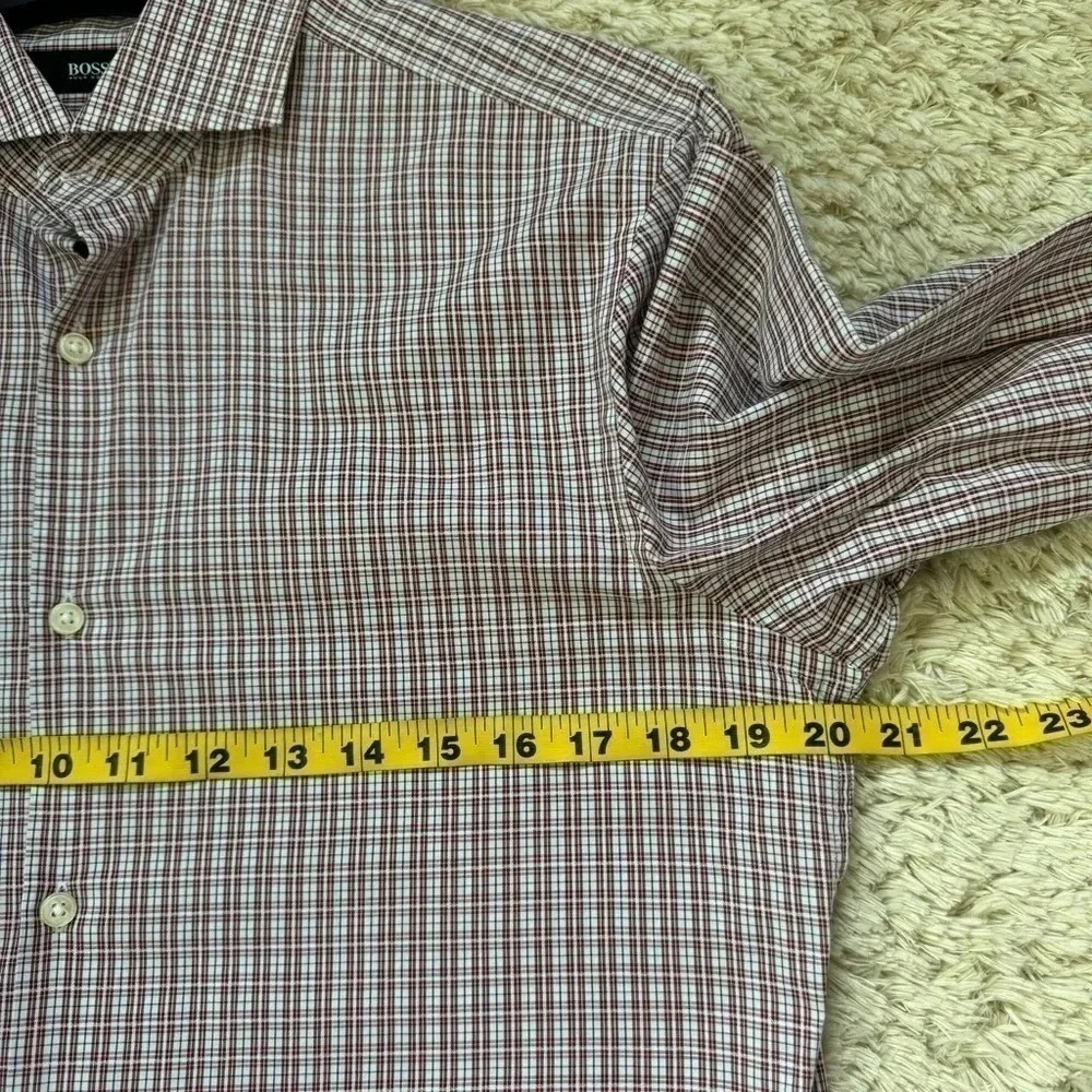 Hugo Boss Mens Sharp Fit Button Up shirt size 15 (32/33) - Picture 7 of 15